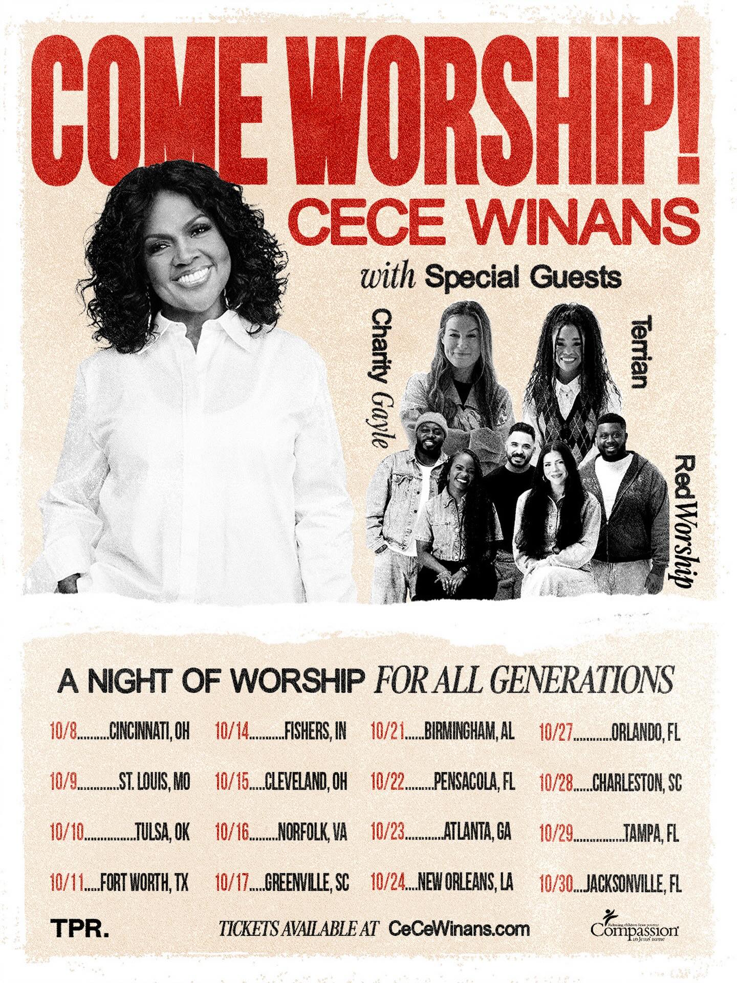 Red Worship COME WORSHIP! Tour Poster 2026